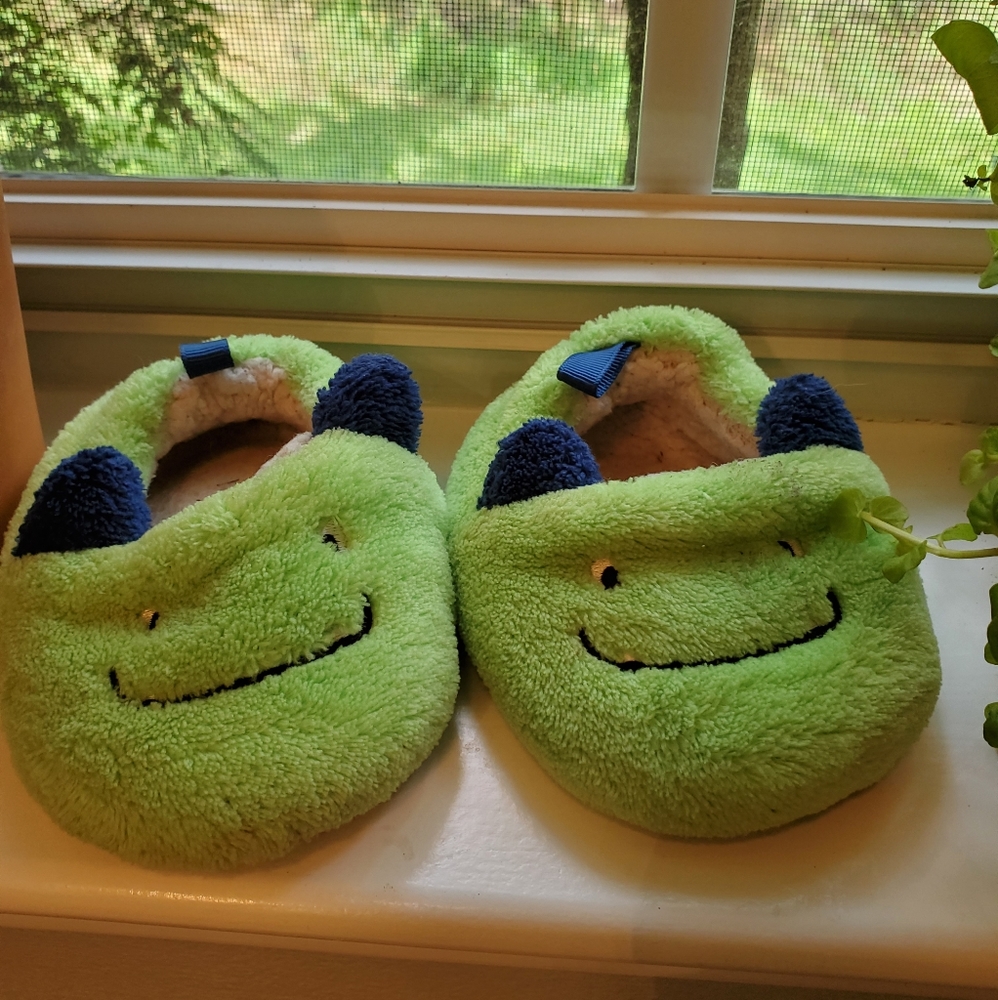 Green Monster Slippers
